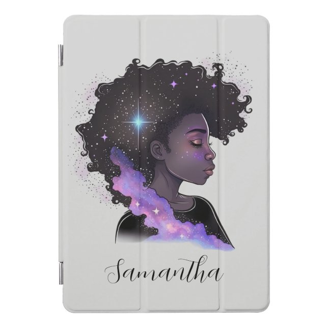Sparkling Afro Woman iPad Pro Cover (Front)