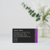 Sparkling Amethyst Business Card (Standing Front)