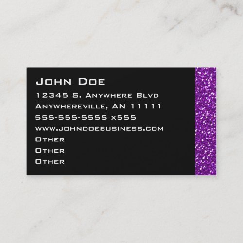 Sparkling Amethyst Business Card