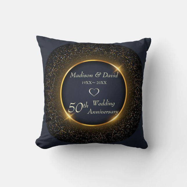 Sparkling Anniversary  Throw Pillow (Front)