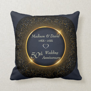 Sparkling Anniversary Throw Pillow