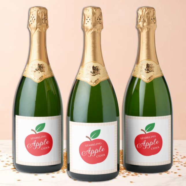 Sparkling Apple Cider Baby Shower Wine Label (Creator Uploaded)