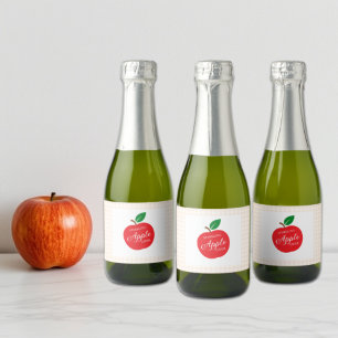 Sparkling Apple Cider Baby Shower Wine Label