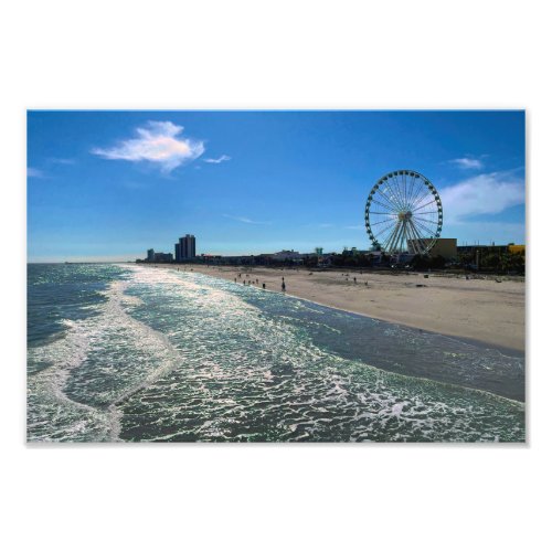 Sparkling Atlantic waters at Myrtle Beach Photo Print