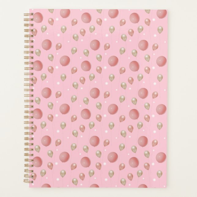  Sparkling Balloon Dream Planner (Front)