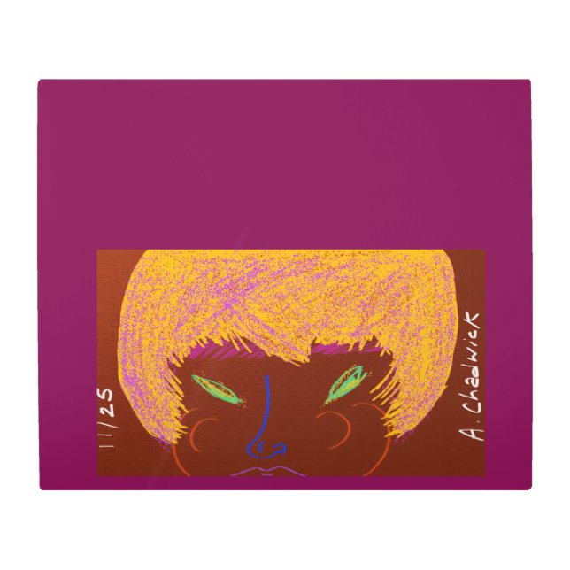 Sparkling Beauty Queen Metal Print (Front)