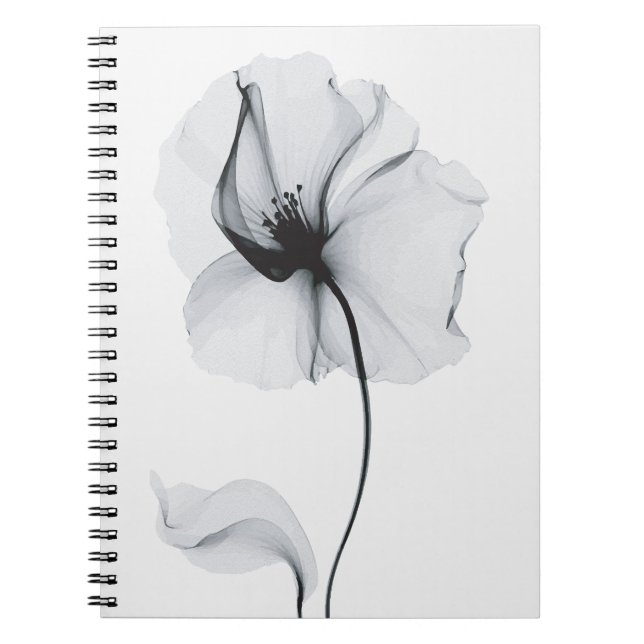 Sparkling Blossom: Nature's Radiant Reflection Notebook (Front)