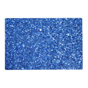 Sparkling blue background pattern placemat