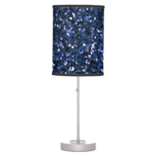 Sparkling Blue Glittery Ombre Teal Colorful Gift Table Lamp
