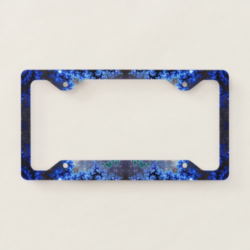 Sparkling Blue License Plate Frame