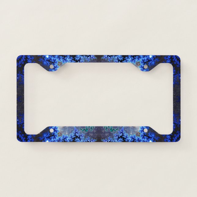 Sparkling Blue License Plate Frame (Front)