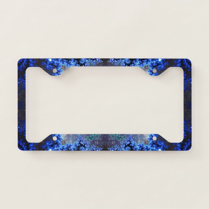 Sparkling Blue License Plate Frame | Zazzle.com