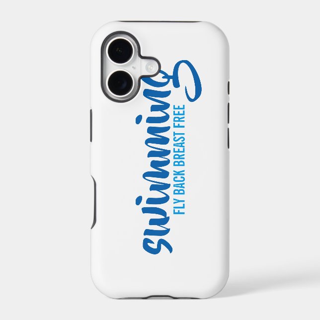 Sparkling Blue Swimming Pool Blue Water Monogram Iphone Case (Back)