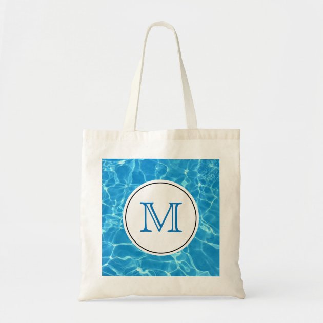 monogrammed pool bag