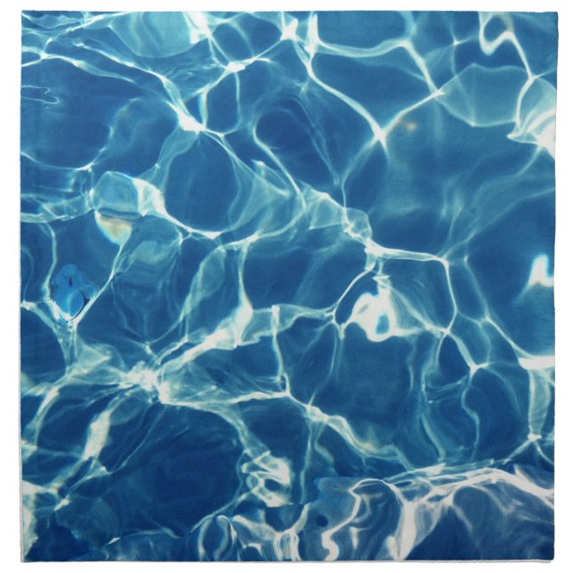 Sparkling Blue Water Napkin (Front)
