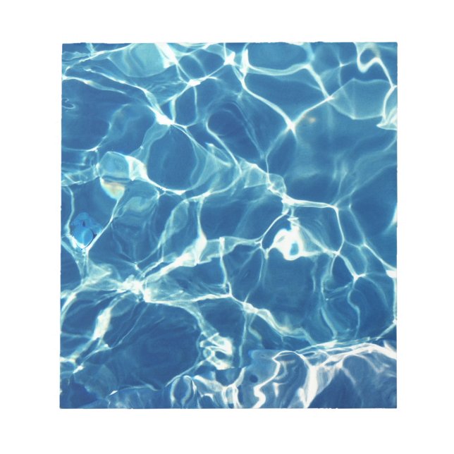 Sparkling Blue Water Notepad (Front)