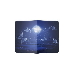 Sparkling Butterflies Luna moths fly by moon light Passport Holder
