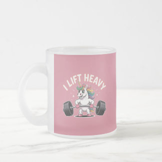 Sparkling Cat Love Frosted Glass Coffee Mug