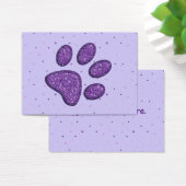 sparkling cat paw print - purple (Desk)