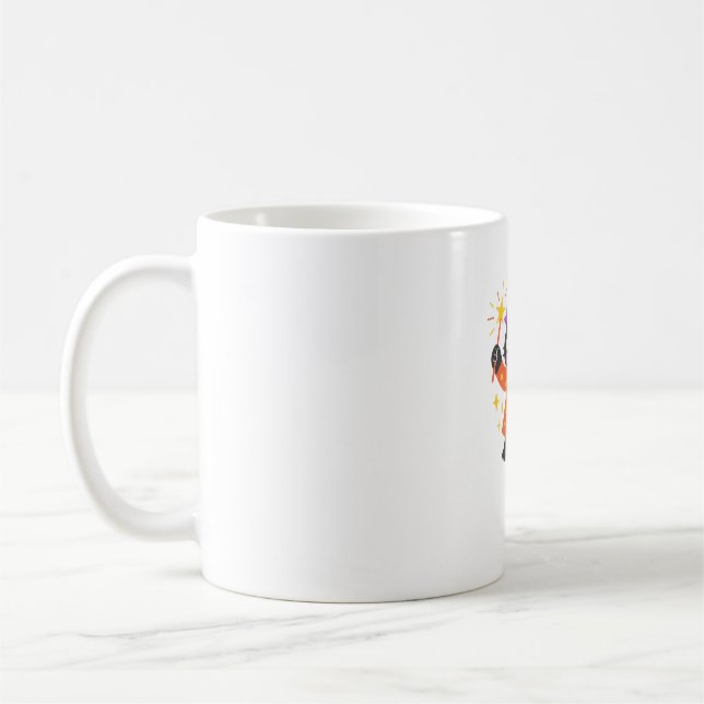 Sparkling Celestial Kitty Witch Classic T-Shirt Coffee Mug (Left)