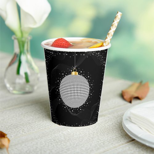 Sparkling Christmas Bauble Paper Cups