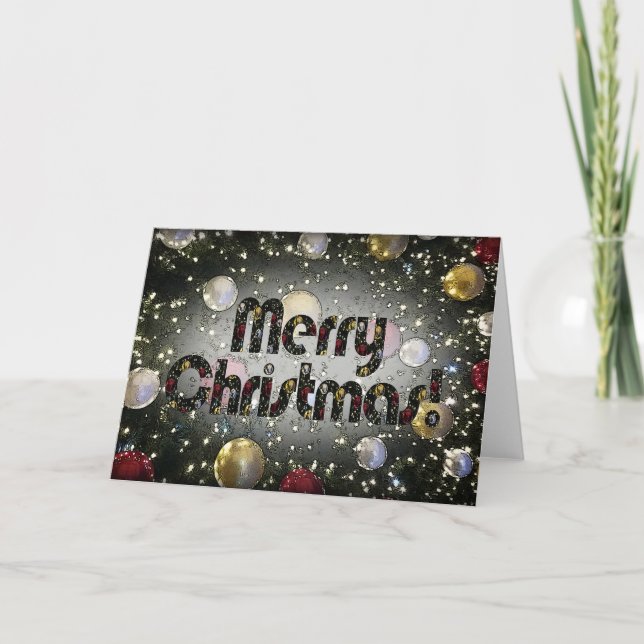 Sparkling Christmas Card (Front)
