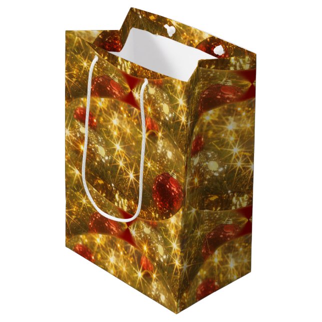 Sparkling Christmas Gift Bag (Front Angled)