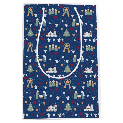 Sparkling Christmas in Midnight Blue Gift Bag