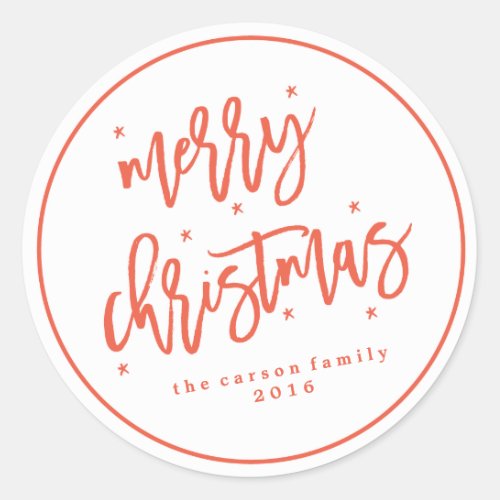 Sparkling Christmas Label Sticker