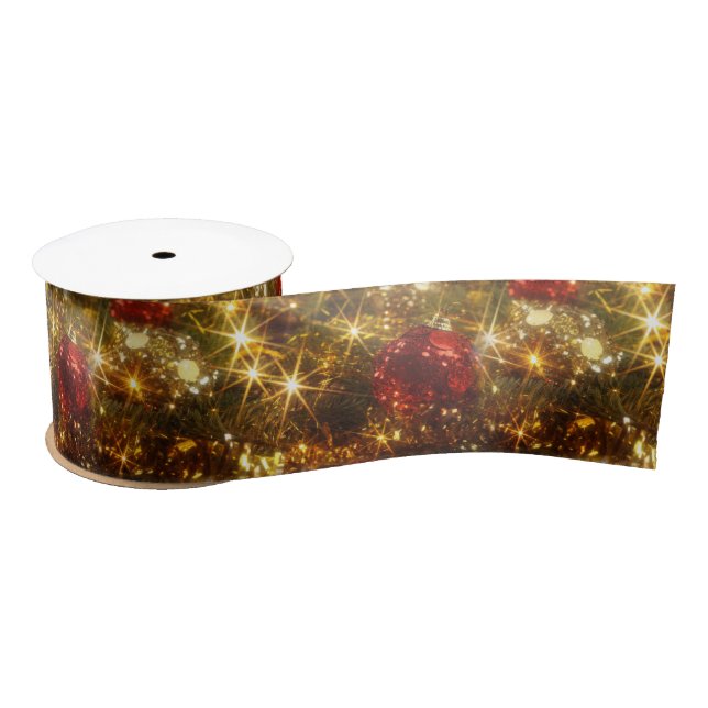 Sparkling Christmas Satin Ribbon (Spool)