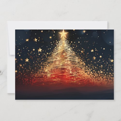 Sparkling Christmas Tree 7  Holiday Card