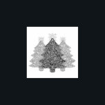 Sparkling Christmas tree silhouette  Rubber Stamp<br><div class="desc">Holiday sparkle ! Enjoy the season with this festive Christmas tree design.</div>