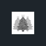 Sparkling Christmas tree silhouette  Rubber Stamp<br><div class="desc">Holiday sparkle ! Enjoy the season with this festive Christmas tree design.</div>