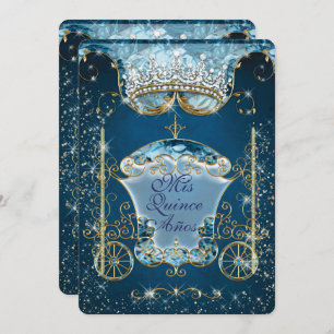 Sparkling Cinderella Style Party Invitations