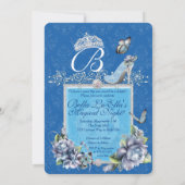Sparkling Cinderella Style Party Invitations (Back)
