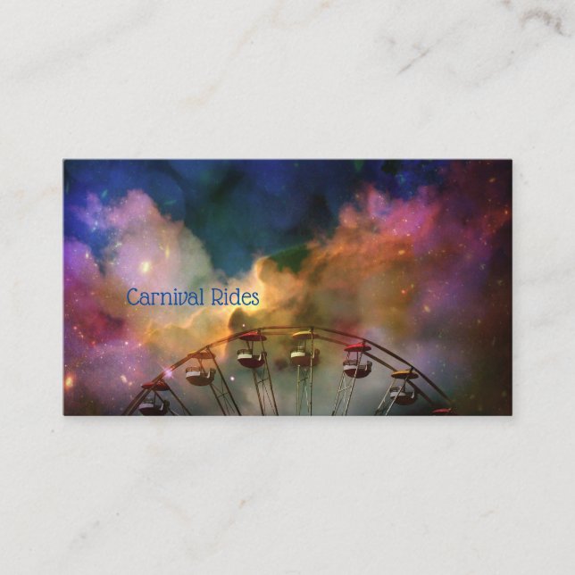 Sparkling Clouds Business Card (Front)