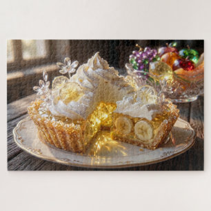 Sparkling Crystal Banana Cream Pie  Jigsaw Puzzle