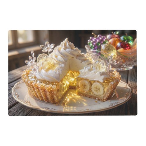 Sparkling Crystal Banana Cream Pie  Placemat