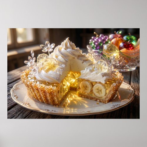 Sparkling Crystal Banana Cream Pie Poster