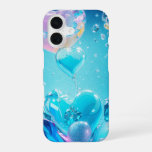 Sparkling Crystal Hearts and Bubbles Phone Case