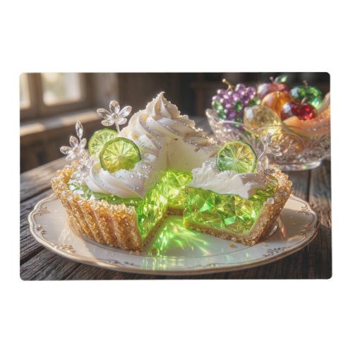 Sparkling Crystal Key lime Cream Pie  Placemat