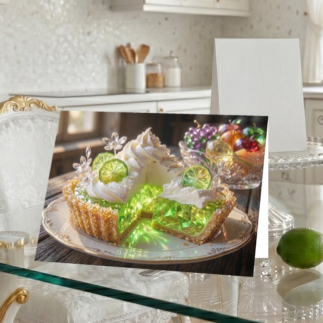 Sparkling Crystal Key Lime Pie Thinking of You Card (Creator Uploaded)