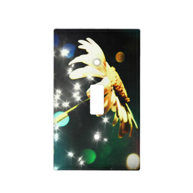 Sparkling Daisy Light Switch Cover (Front)