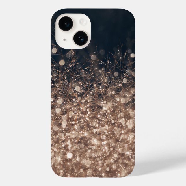 Sparkling Dew drops in Earth Tones Case-Mate iPhone Case (Back)