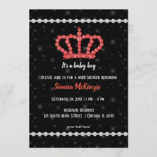Sparkling Diamond Crown - choose your background Invitation