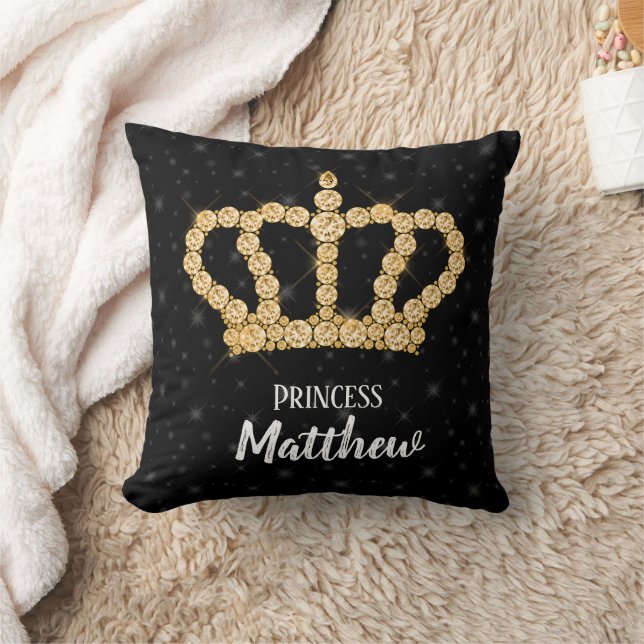Diamond Crown and Pillow Royal Blue Velour Display Pillow – Tiara Connection Quality  main image 4