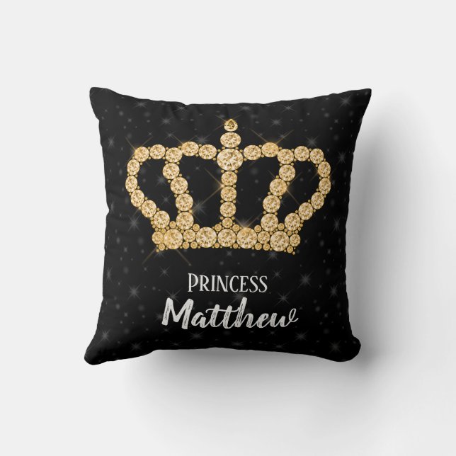 Sparkling Diamond Crown - choose your background Throw  display picture 3