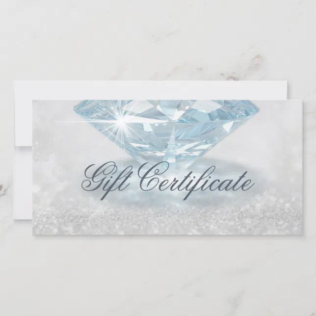 Sparkling Diamond Jewelry Designer Gift Card Zazzle