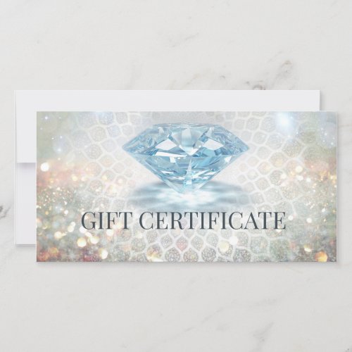 Sparkling Diamond Jewelry Designer Gift Card