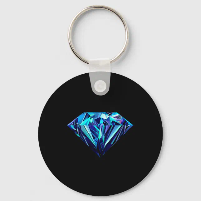 Sparkling diamond keychain | Zazzle